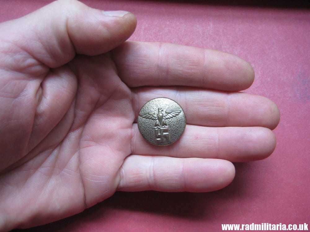 & WW2 German NSDAP BUTTON large size, marked: RZM M5/249, very good condition. - Image 6