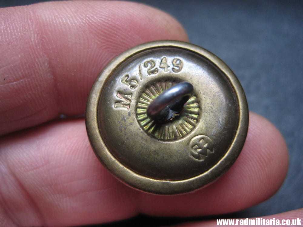 & WW2 German NSDAP BUTTON large size, marked: RZM M5/249, very good condition. - Image 3