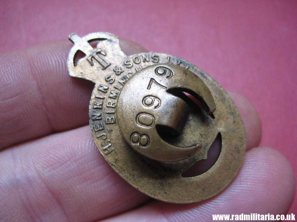 & WW1 original British metal BADGE 1915 - ON WAR SERVICE no. 80979, maker: H. Jenkins & Sons Ltd Birmingham T. - Image 7