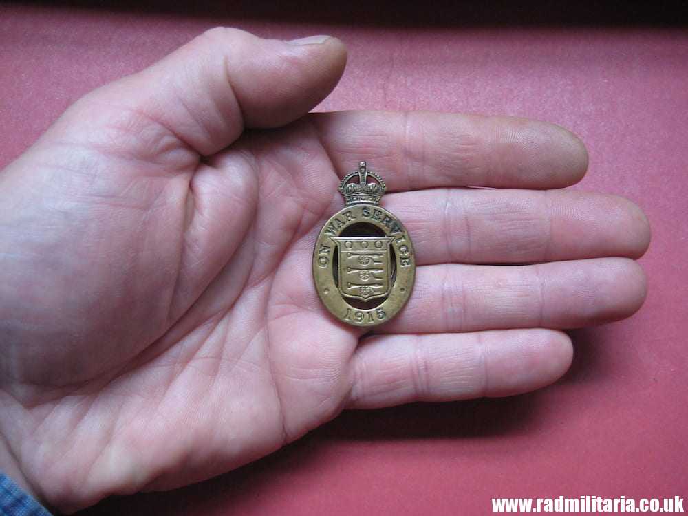 & WW1 original British metal BADGE 1915 - ON WAR SERVICE no. 80979, maker: H. Jenkins & Sons Ltd Birmingham T. - Image 8