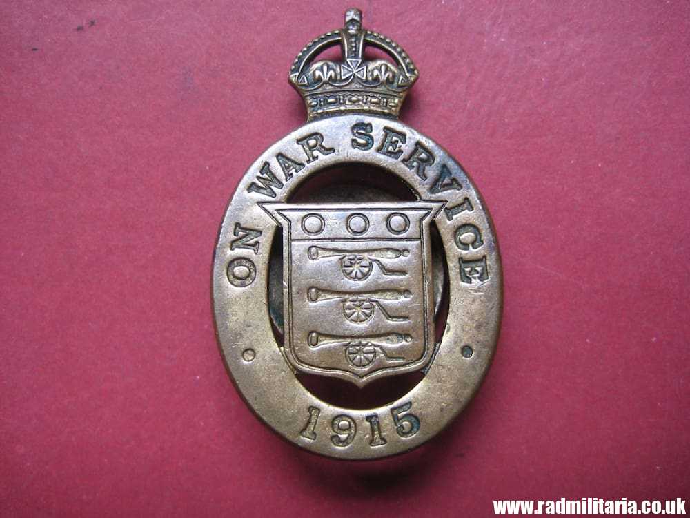 & WW1 original British metal BADGE 1915 - ON WAR SERVICE no. 80979, maker: H. Jenkins & Sons Ltd Birmingham T. - Image 9