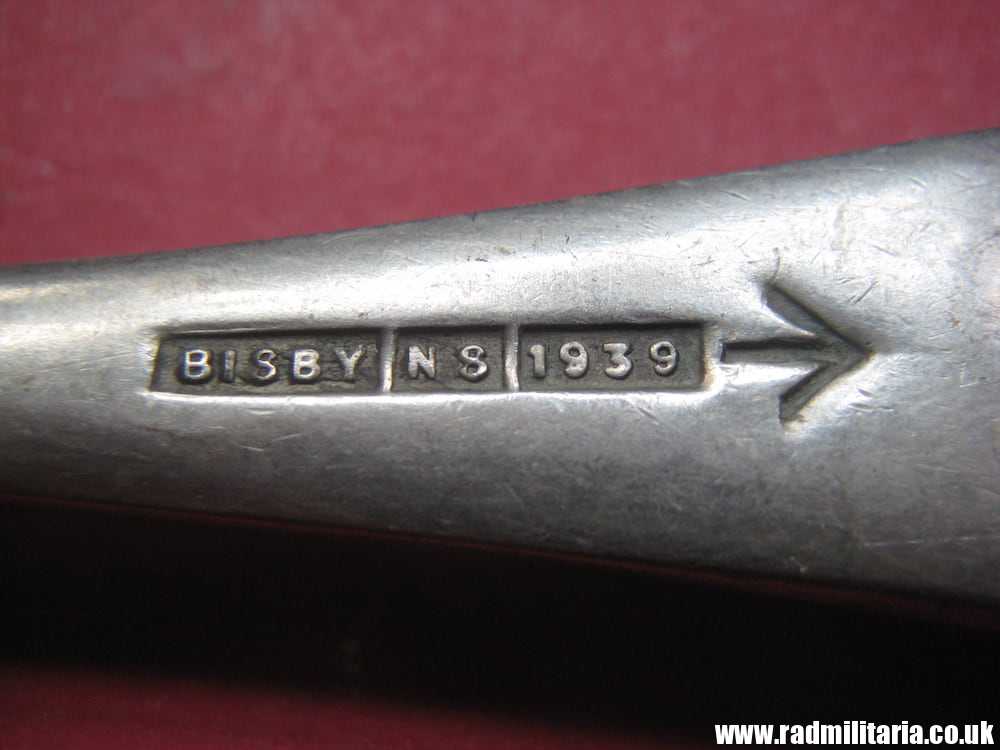 SOLD& WW2 British Army FORK with date 1939 Maker: BISBY NS /I\ - good condition...*.. - Image 5