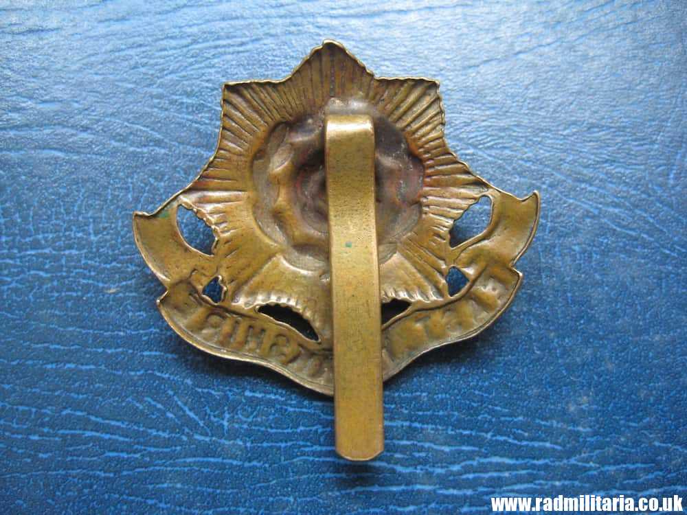 & original British CAP BADGE - EAST YORKSHIRE Regiment badge. - Image 3