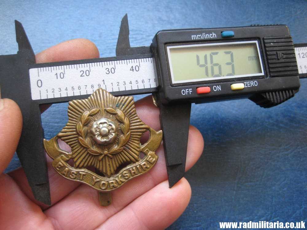 & original British CAP BADGE - EAST YORKSHIRE Regiment badge. - Image 8