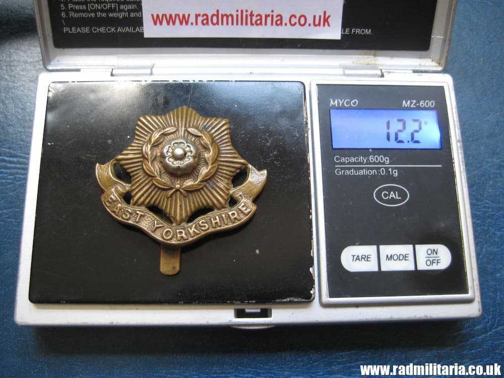 & original British CAP BADGE - EAST YORKSHIRE Regiment badge. - Image 10