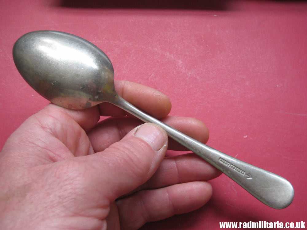 SOLD& WW2 British Army cutlery - SPOON, marked: BISBY NS 1940 /I\ with Broad Arrow mark..****.. - Image 2