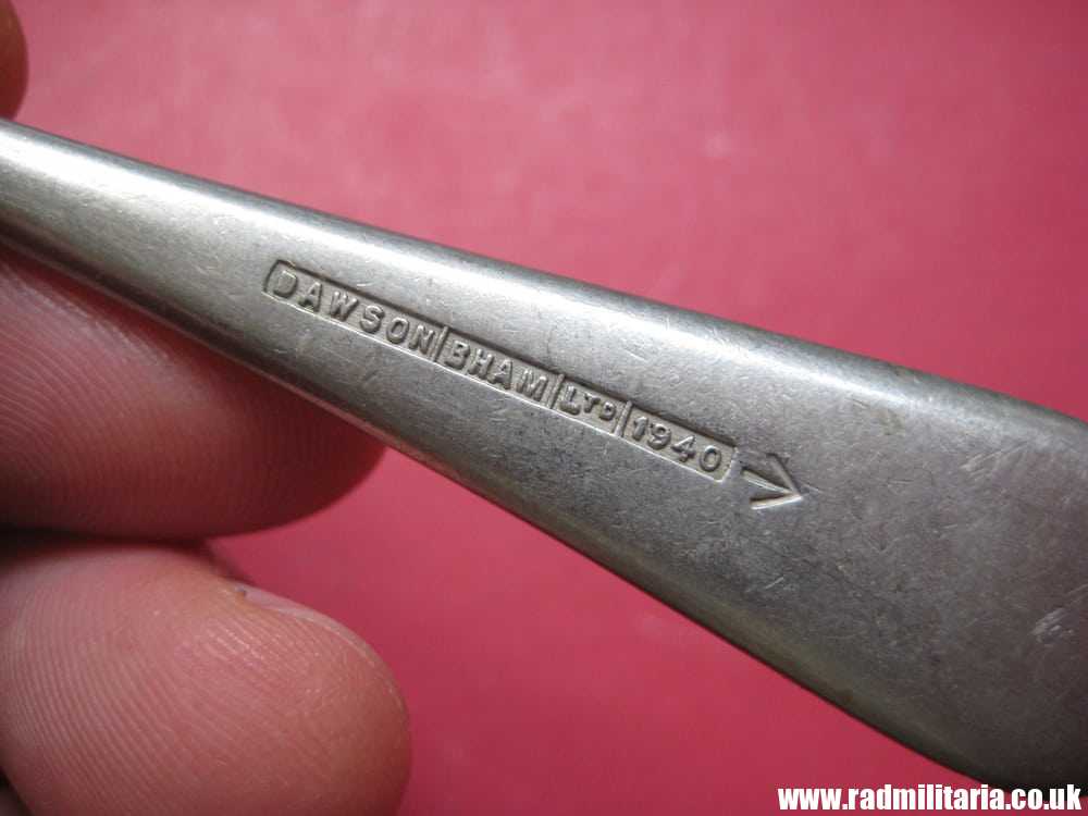 & WW2 British Army FORK with date 1940 Maker: DAWSON BHAM Ltd /I\ - good condition - Image 2