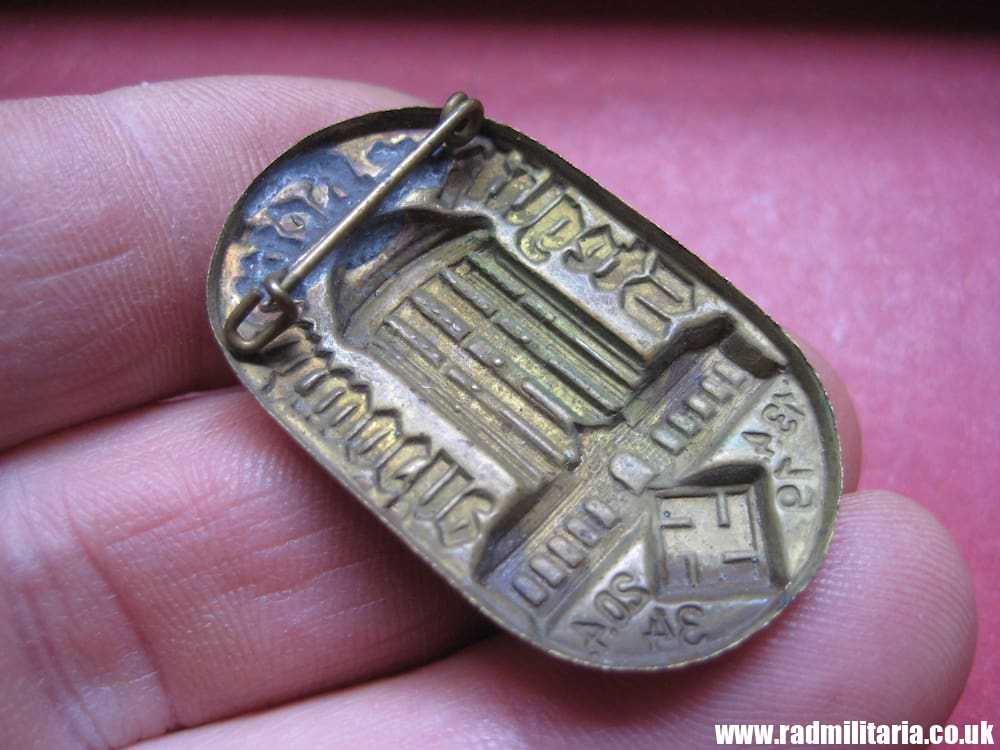 & WW2 German Commemorative TINNIE BADGE - STEGLITZER HEIMATWOCHE 1934 Berlin Steglitz. - Image 4