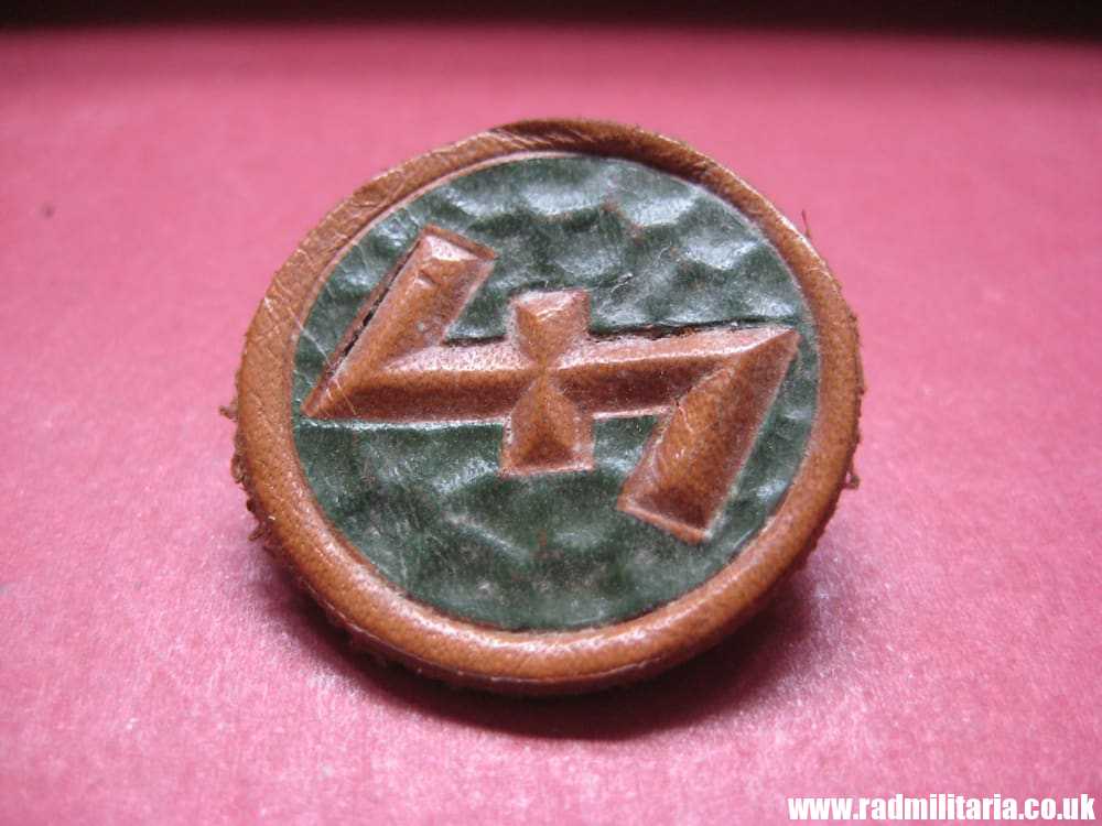 & original German LEATHER BADGE - WHW 1935/36 Rare !!!