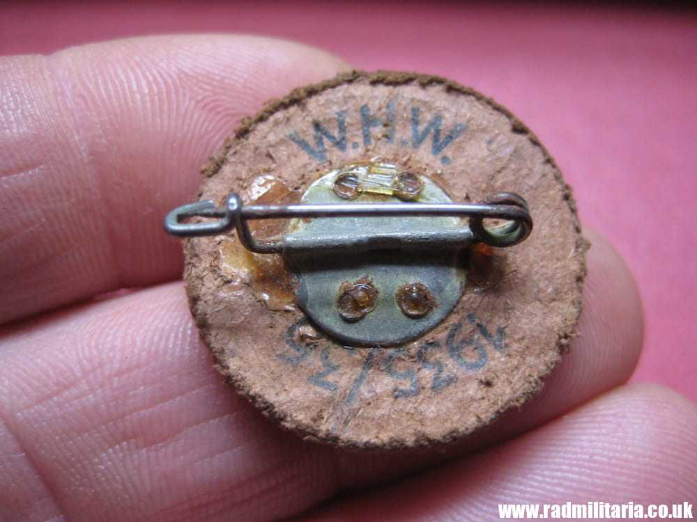& original German LEATHER BADGE - WHW 1935/36 Rare !!! - Image 6