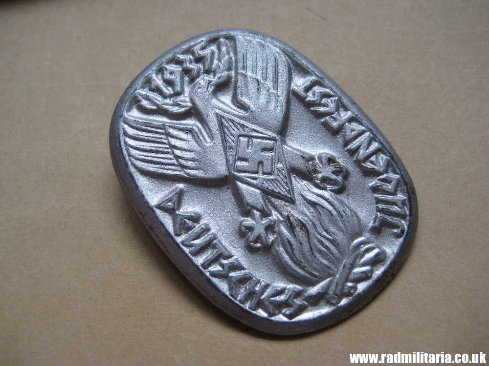 & German Hitler Youth HJ TINNIE BADGE Deutsches Jugendfest 1935 - genuine !! - Image 5