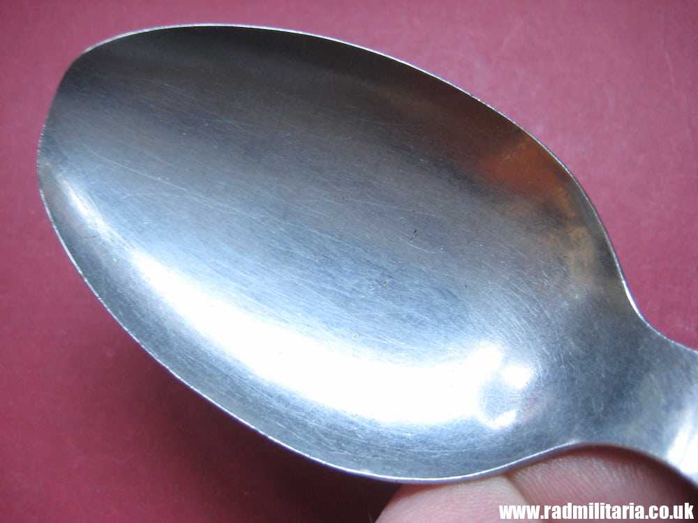& WW2 genuine German Army - Wehrmacht SPOON marked: GAG 41, stainless steel - 3RD REICH CUTLERY. - Image 6