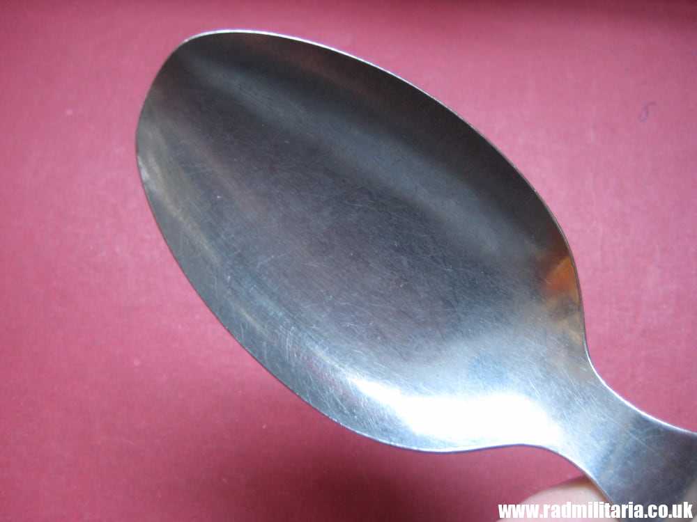 & WW2 genuine German Army - Wehrmacht SPOON marked: GAG 41, stainless steel - 3RD REICH CUTLERY. - Image 8