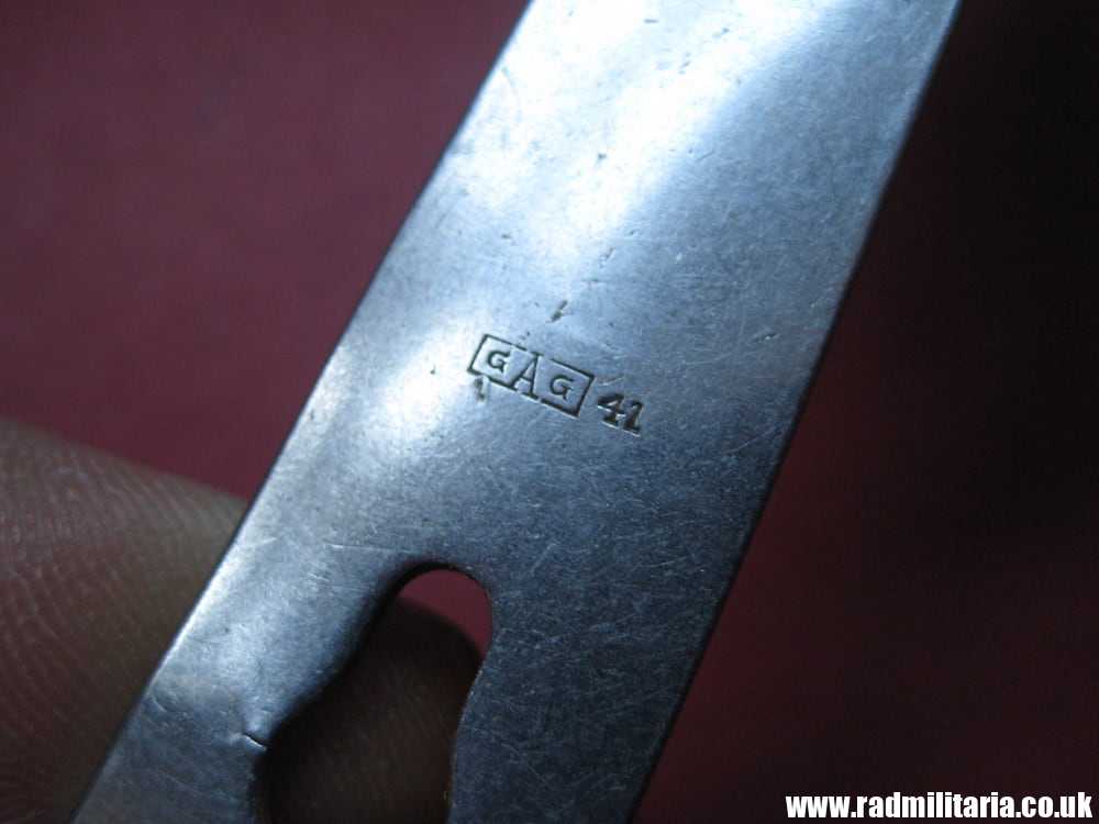 & WW2 genuine German Army - Wehrmacht SPOON marked: GAG 41, stainless steel - 3RD REICH CUTLERY. - Image 5