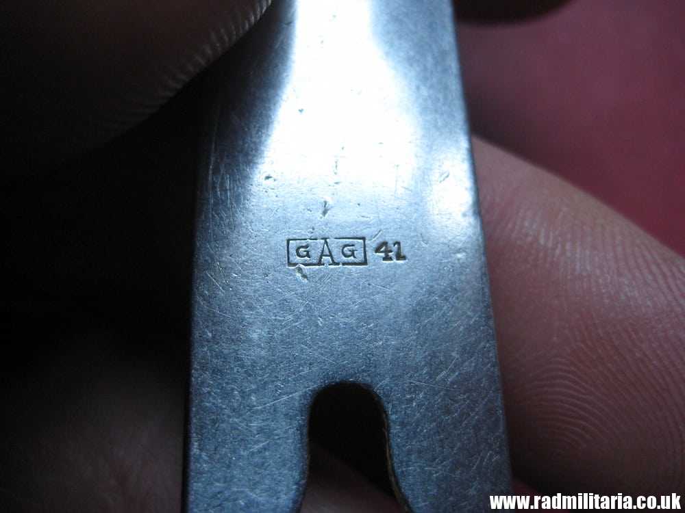 & WW2 genuine German Army - Wehrmacht SPOON marked: GAG 41, stainless steel - 3RD REICH CUTLERY. - Image 11