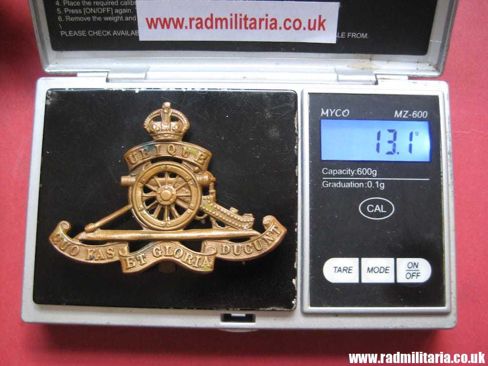 & WW1 British CAP BADGE: Royal Artillery.