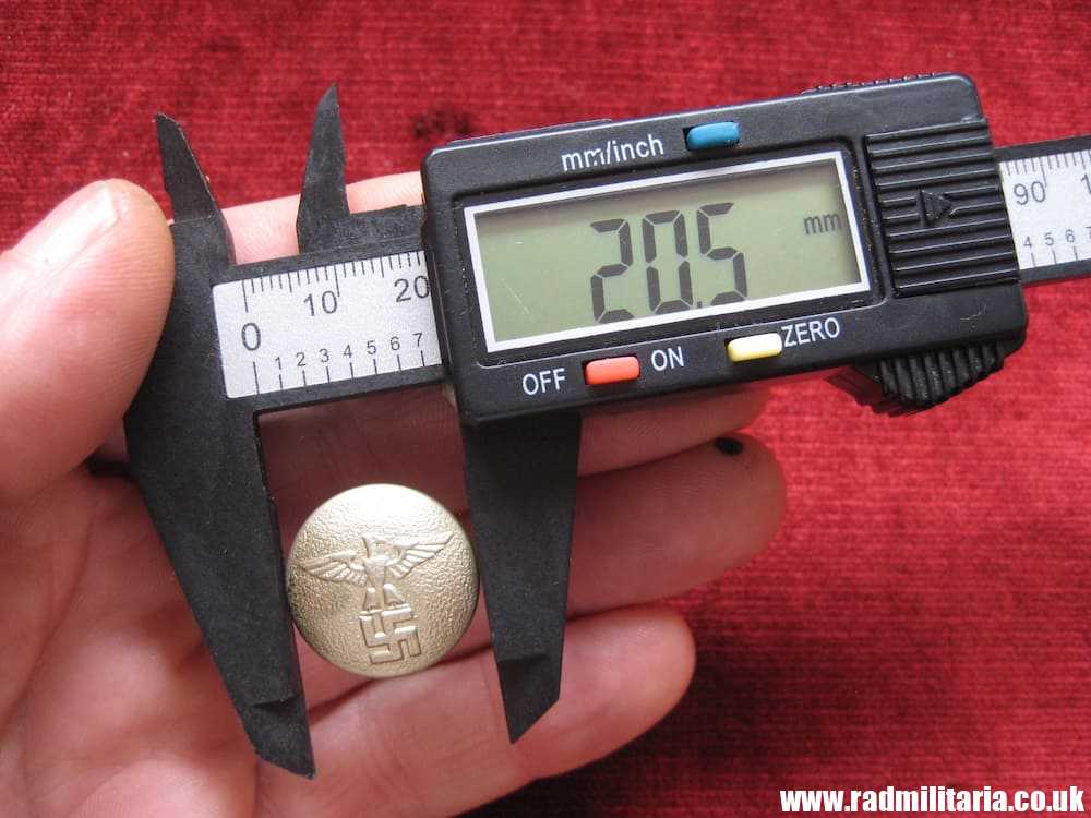 & WW2 German NSDAP BUTTON, marked: RZM 24, very good condition. - Image 8