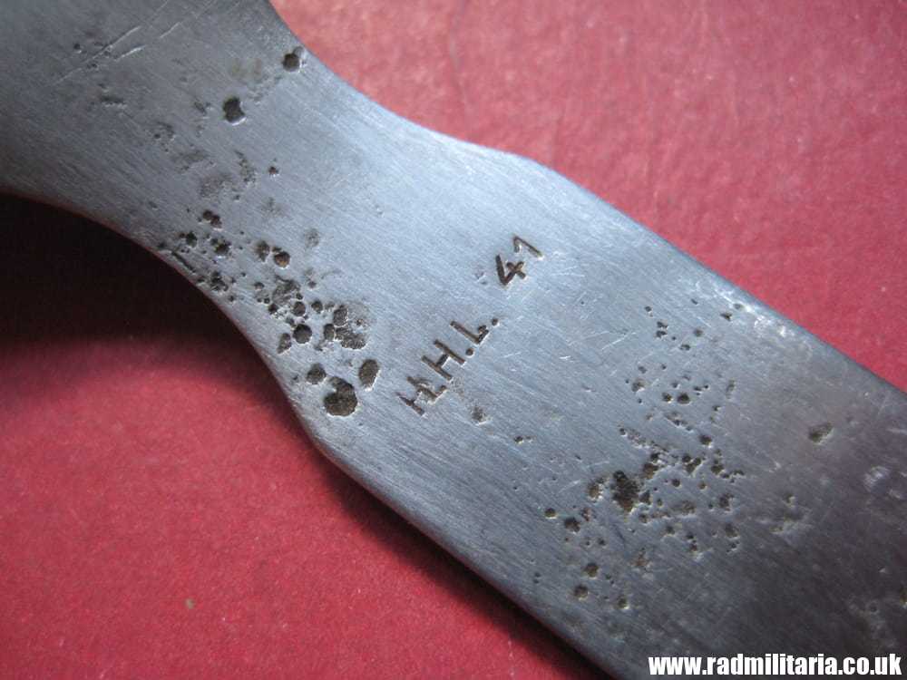 & WW2 genuine German FORK with Eagle marked: H.H.L. 41 stainless steel - 3RD REICH CUTLERY. - Image 5