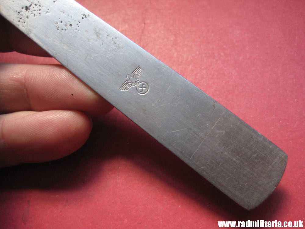 & WW2 genuine German FORK with Eagle marked: H.H.L. 41 stainless steel - 3RD REICH CUTLERY. - Image 11
