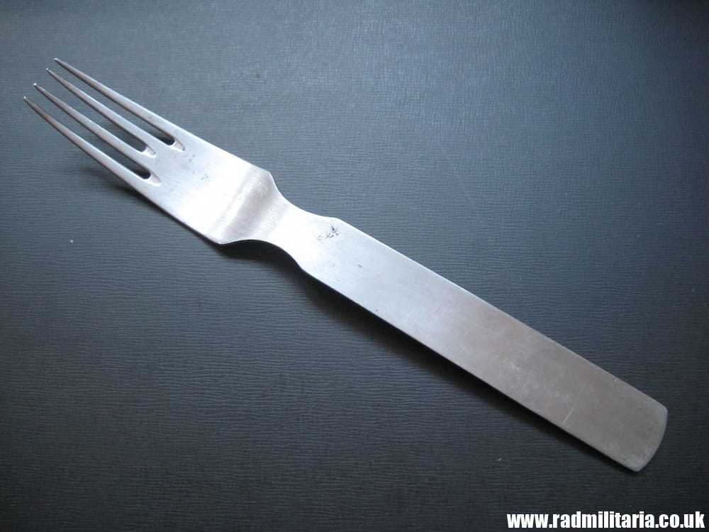 & WW2 genuine German FORK with Eagle marked: H.H.L. 41 stainless steel - 3RD REICH CUTLERY. - Image 18
