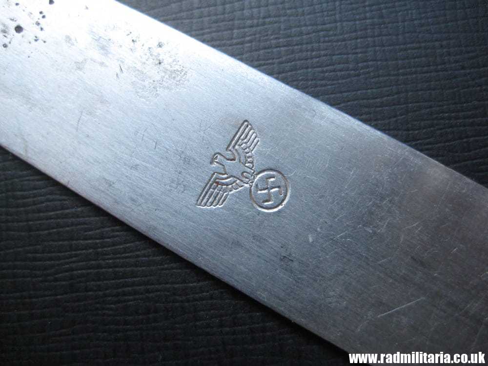 & WW2 genuine German FORK with Eagle marked: H.H.L. 41 stainless steel - 3RD REICH CUTLERY. - Image 17