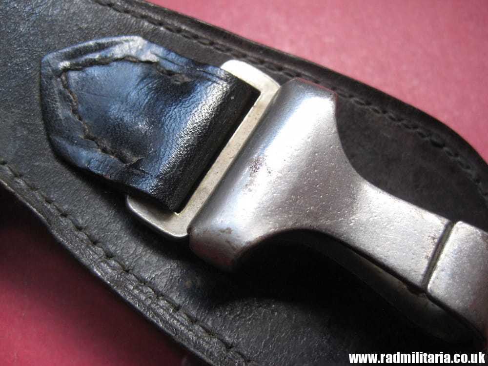 & WW2 genuine German sword or dagger LEATHER HANGER in used condition. - Image 10