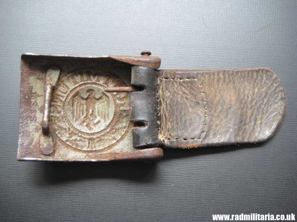 & WW2 original German Wehrmacht steel BELT BUCKLE maker: R.S&S. 1940 - Image 3