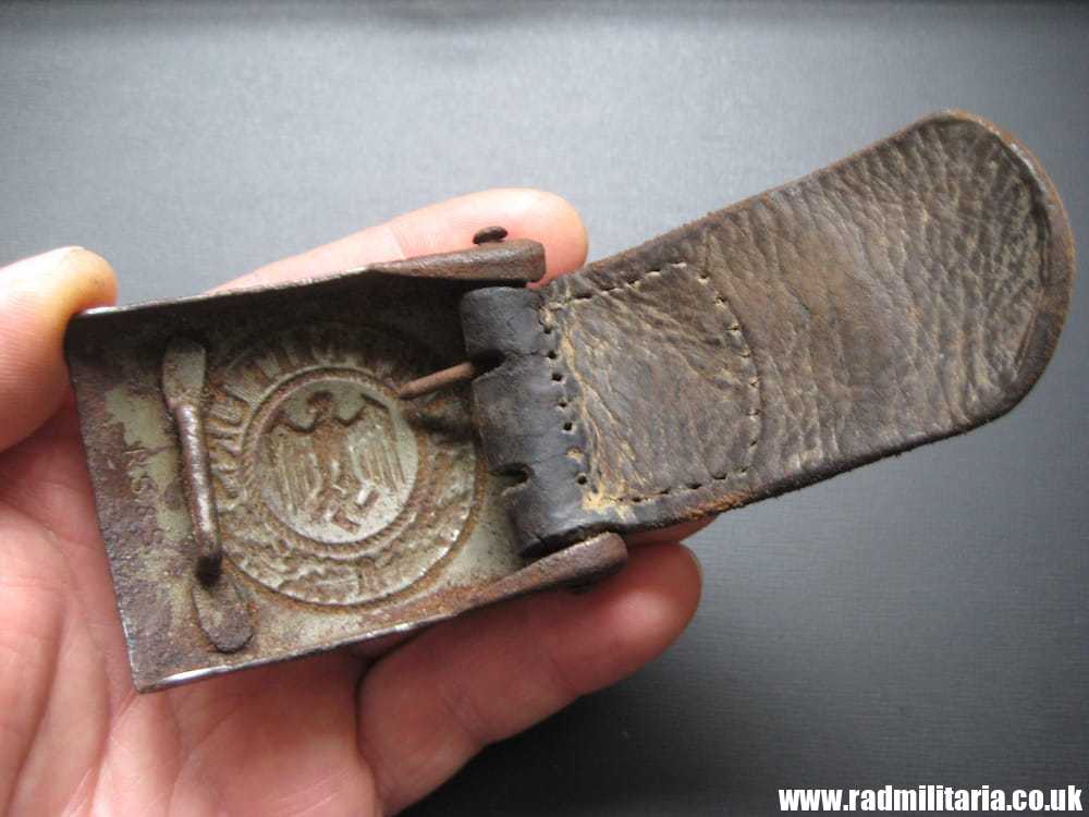 & WW2 original German Wehrmacht steel BELT BUCKLE maker: R.S&S. 1940 - Image 11