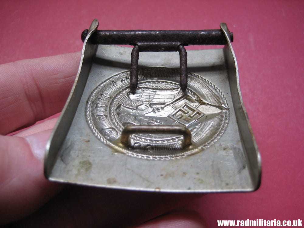 & WW2 original early HITLER YOUTH - HJ BELT BUCKLE made of white metal. - Image 14