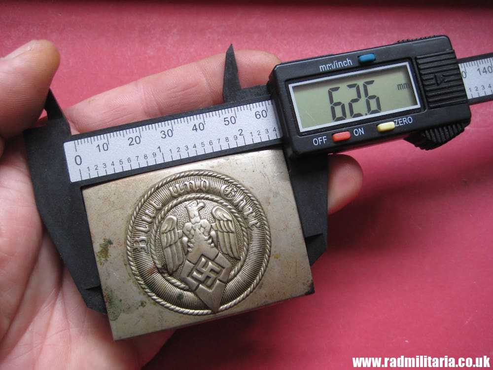 & WW2 original early HITLER YOUTH - HJ BELT BUCKLE made of white metal. - Image 18