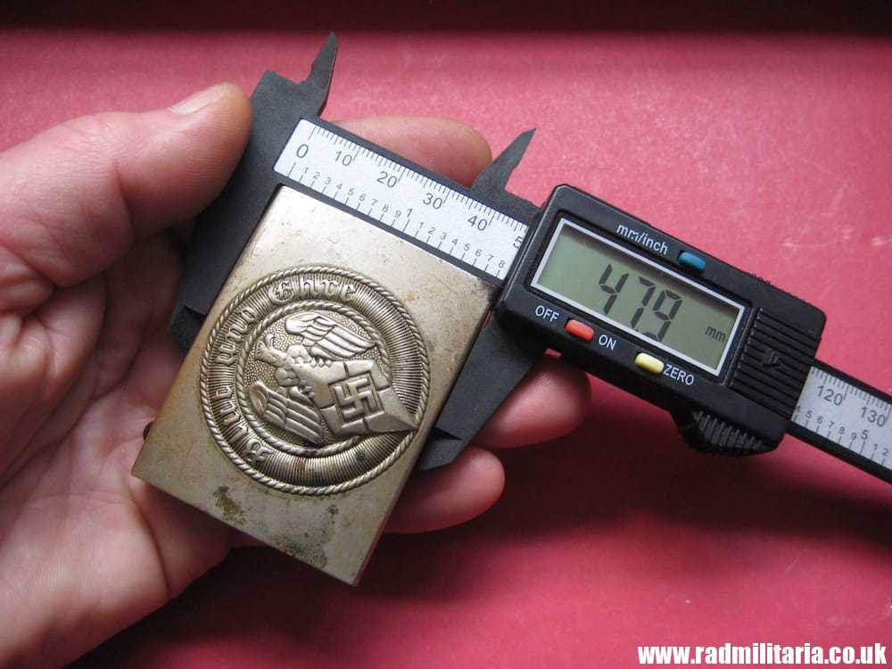 & WW2 original early HITLER YOUTH - HJ BELT BUCKLE made of white metal. - Image 19