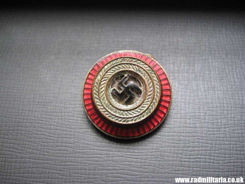 & WW2 genuine German NSDAP political leaders CAP COCKADE marked: RZM 8 (F. Wagner Pforzheim) - good condition. - Image 4