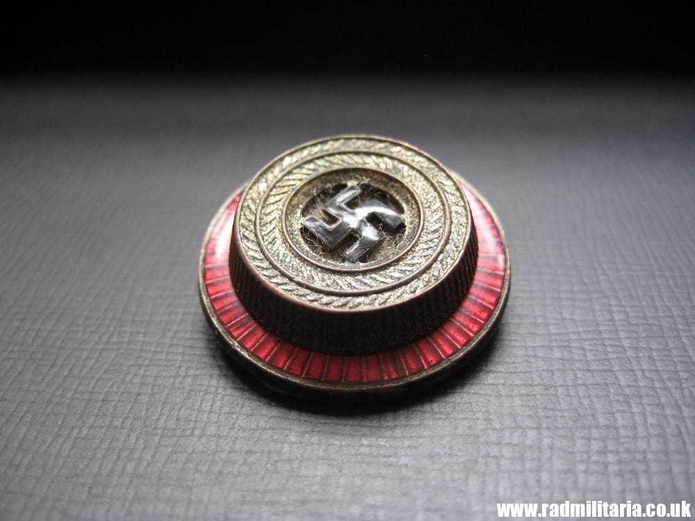 & WW2 genuine German NSDAP political leaders CAP COCKADE marked: RZM 8 (F. Wagner Pforzheim) - good condition. - Image 5