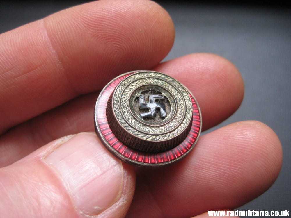 & WW2 genuine German NSDAP political leaders CAP COCKADE marked: RZM 8 (F. Wagner Pforzheim) - good condition. - Image 8