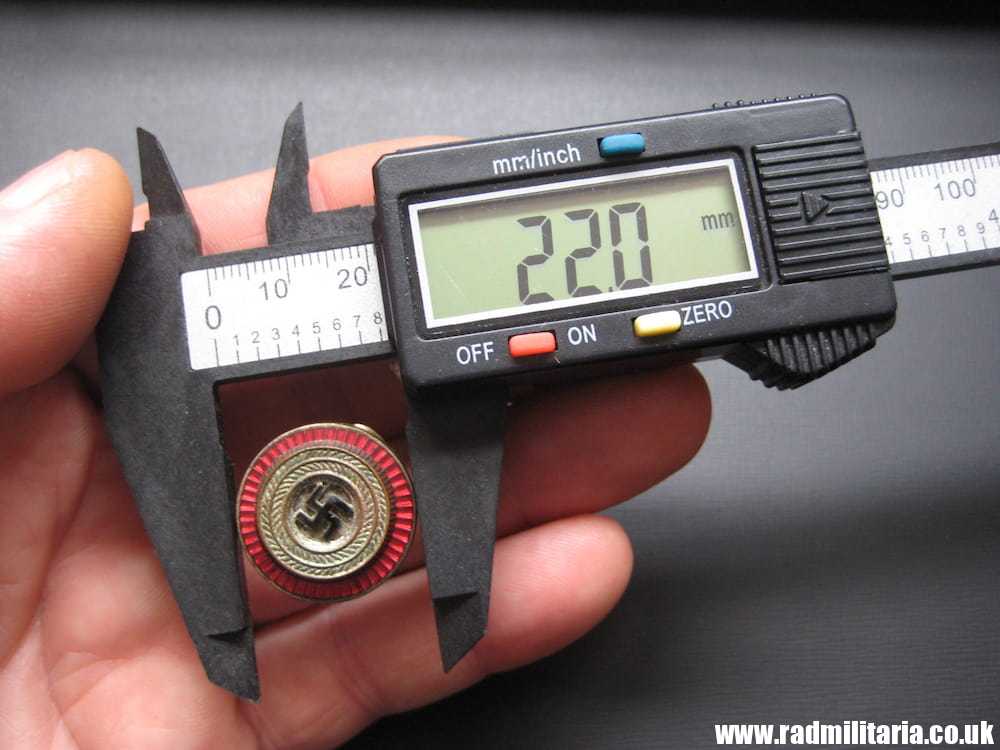 & WW2 genuine German NSDAP political leaders CAP COCKADE marked: RZM 8 (F. Wagner Pforzheim) - good condition. - Image 15