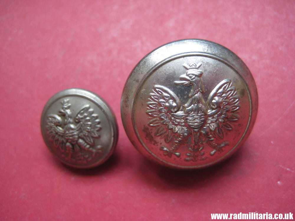 & WW2 Polish Army BUTTONS with EAGLE a Pair, made in UK - BUTTONS LIMITED BIRMINGHAM. - Image 4
