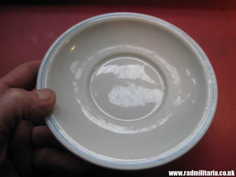 & WW2 genuine CERAMIC canteen PLATE - RAD: Reichsarbeitdienst, maker: HUTSCHENREUTHER Selb - Image 4