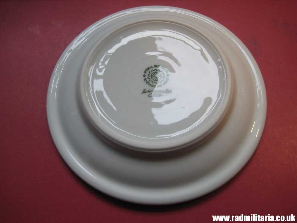 & WW2 genuine CERAMIC canteen PLATE - RAD: Reichsarbeitdienst, maker: HUTSCHENREUTHER Selb - Image 6