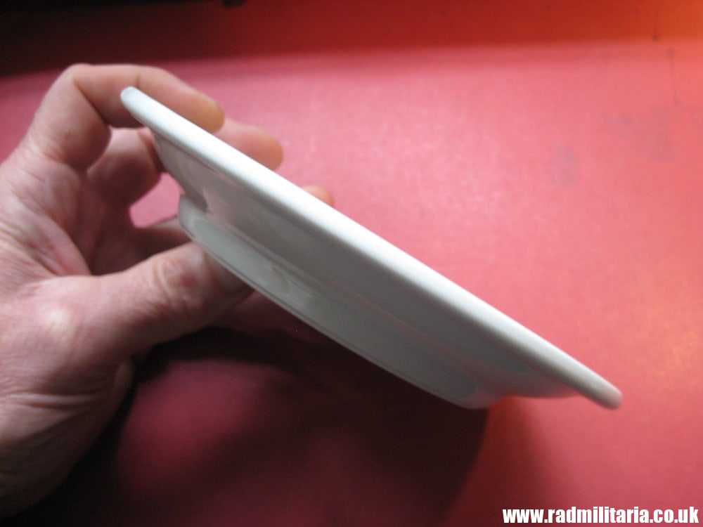 & WW2 genuine CERAMIC canteen PLATE - RAD: Reichsarbeitdienst, maker: HUTSCHENREUTHER Selb - Image 8