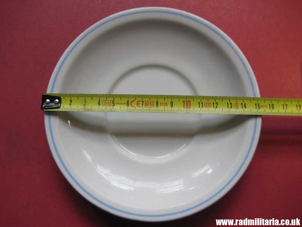 & WW2 genuine CERAMIC canteen PLATE - RAD: Reichsarbeitdienst, maker: HUTSCHENREUTHER Selb - Image 9