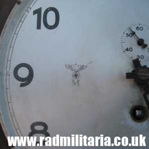 & WW2 German KRIEGSMARINE ship's CLOCK in wooden case - genuine.