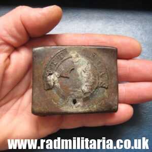 & WW1 German BELT BUCKLE old pattern 100% genuine - metal detecting find.