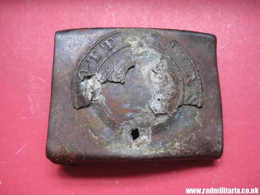 & WW1 German BELT BUCKLE old pattern 100% genuine - metal detecting find. - Image 13