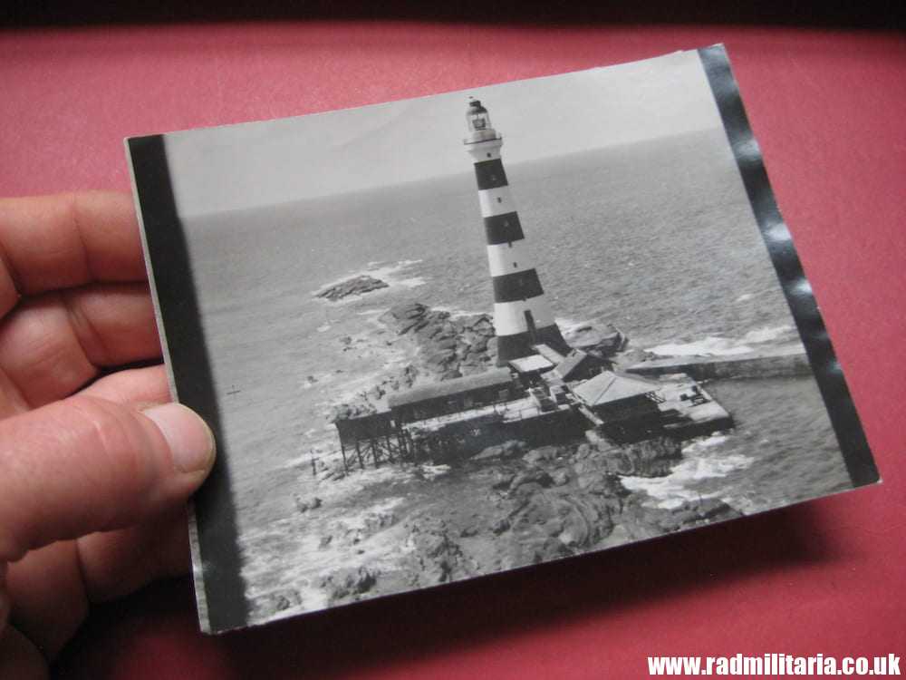 & WW2 original old RAF PHOTO: The war at Sea - ALGUADA Lighthouse. - Image 6