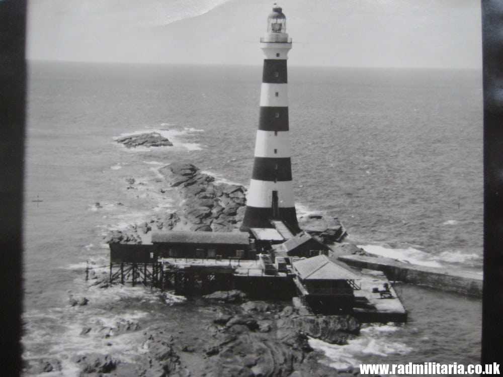 & WW2 original old RAF PHOTO: The war at Sea - ALGUADA Lighthouse. - Image 2
