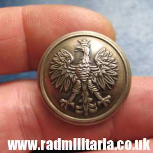& 1939 original POLISH MILITARY BUTTON - in v. good condition, maker: n/s jednostajny S. F. W. ALPACCA