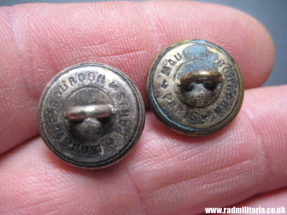 & WW2 Polish Army small BUTTONS Set of 2 - France 1940, maker: MAURICE BOURDON Paris, rare ! - Image 6