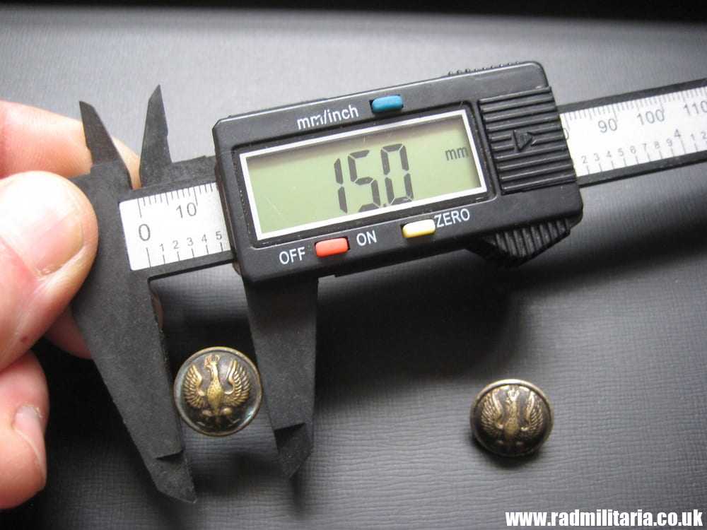 & WW2 Polish Army small BUTTONS Set of 2 - France 1940, maker: MAURICE BOURDON Paris, rare ! - Image 7