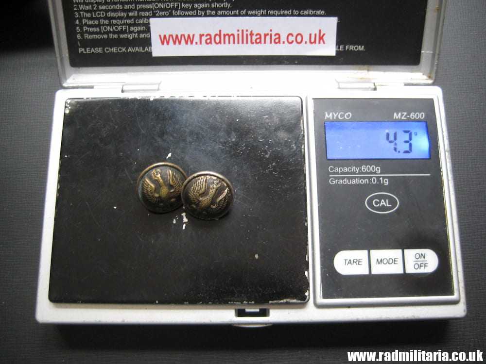 & WW2 Polish Army small BUTTONS Set of 2 - France 1940, maker: MAURICE BOURDON Paris, rare ! - Image 8