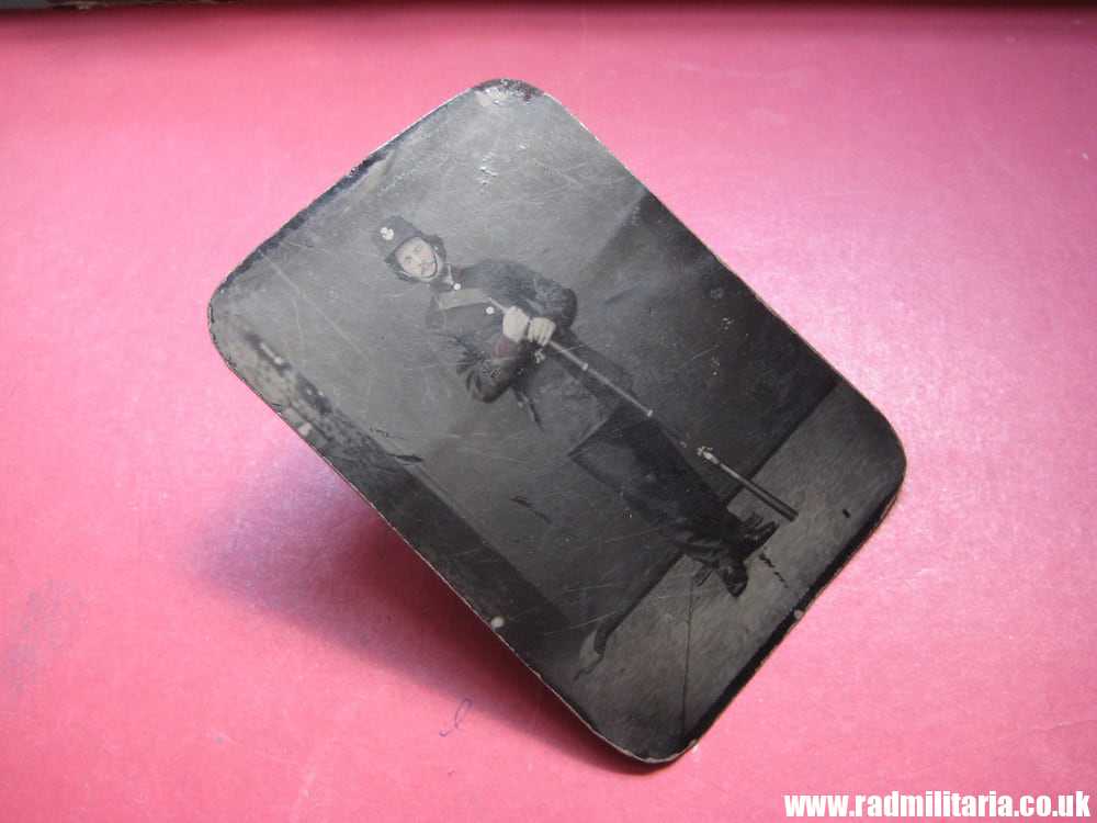 & Crimean War old SOLDIERS PHOTOGRAPH on metal - ORIGINAL ! - Image 3